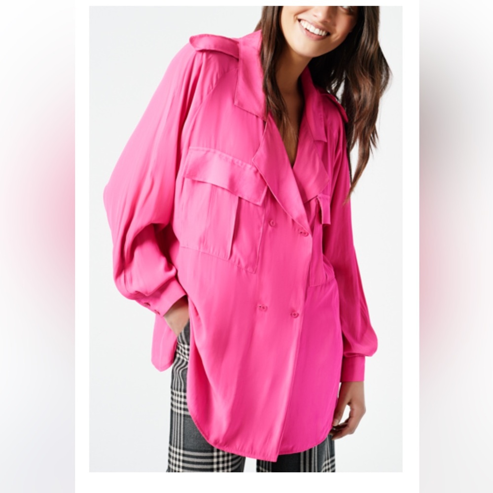 Smythe Surplus Blouse, Electric Pink, Small